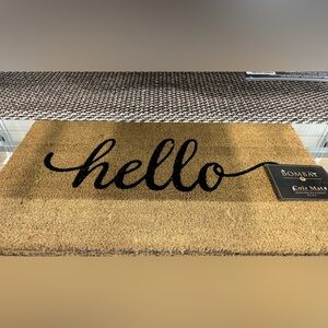 Brand new hello door mat